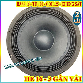 CẶP LOA BASS 16 TỪ 100 COIL 25 GÂN 3 XẾP - GIÁ 2 LOA