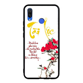 Ốp Lưng Kính Cường Lực cho điện thoại Huawei NOVA 3i - 03038 7933 TAILOC02 - in chữ thư pháp Tài Lộc - Hàng Chính Hãng