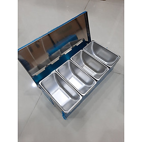 Mua Hộp Đựng Gia Vị Dài Inox Cao Cấp Tặng 1 Nhíp Nhổ Lông Gà / Vịt