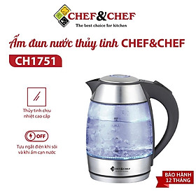 Mua Ấm đun nước thủy tinh CHEF&CHEF CH1751-Hàng chính hãng
