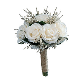 Artificial Wedding Bride Bouquet for Anniversary Graduation Decoration