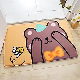 Mua Thảm Lau Chân Chống Trượt Hình Gấu Con Xấu Hổ 40x60cm