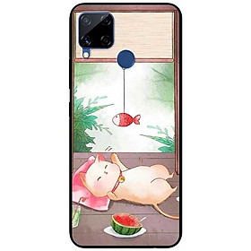 Ốp lưng dành cho Realme C15 mẫu Mèo Và Điện Thoại