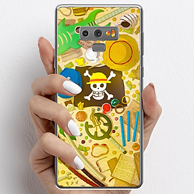 Ốp lưng cho Samsung Galaxy Note 9 nhựa TPU mẫu One Piece cờ đen