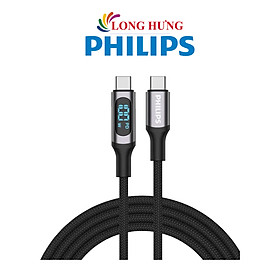 Mua Cáp USB Type-C to Type-C Philips 1m 100W DLC9100B/74 - Hàng chính hãng