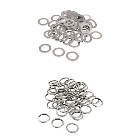 100pcs Oil Drain Plug Crush Washer Gaskets 16mm 803916010 For Acura+14mm 94109-14000 For