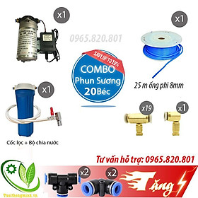 Mua Trọn bộ phun sương tưới lan  làm mát từ 5 -  30 béc