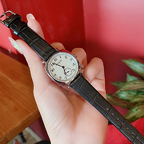 Đồng hồ nữ JS-053 Julius Hàn Quốc kinh Sapphire dây da