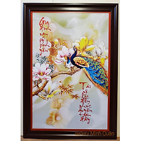 Mua Tranh đôi chim công  Phú quý cát tường