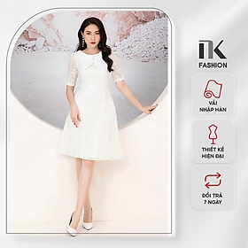 Đầm Ren 7 Mảnh Thiết Kế Công Sở NK Fashion Chất Vải Ren Mềm Mượt NKDV2210001