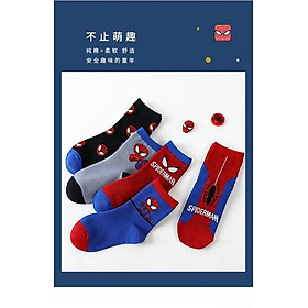 Lố 10 đôi tất cổ cao siêu nhân phối màu th cho bé