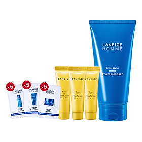 Bộ Sữa Rửa Mặt Laneige Homme Active Water Foam Cleanser (150ml)