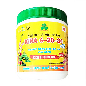 Phân bón kích thích ra hoa đậu trái Kina npk 6-30-30 + TE hũ 500g