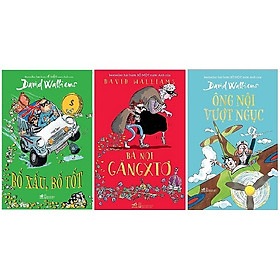 Bộ 3 cuốn tiểu thuyết hài hước dành cho trẻ em của David Walliams: Ông Nội Vượt Ngục - Bà Nội Găngxtơ - Bố Xấu Bố Tốt