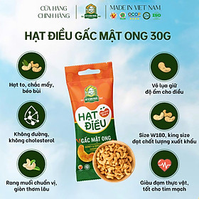 Hạt Điều Gấc Mật Ong Bà Tư Bình Phước 30g
