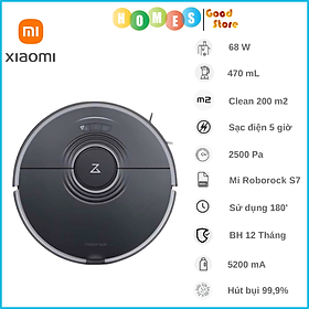 Mua Robot Hút Bụi Lau Nhà XIAOMI ROBOROCK S7 Giặt Khăn Lau Tự Động. Diện Tích Hoạt Động 200m2 Công Suất 68W Áp Suất 2 500 Pa - Hàng Chính Hãng