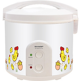Nồi cơm nắp gài Sharp KS-223TJV-CH 2.2 lít - Hàng chính hãng