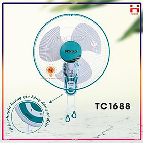 Mua Quạt treo tường Senko TC1688 công suất 47W  mẫu mới 2022 - Giao màu ngẫu nhiên - Hàng chính hãng
