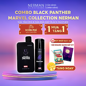 Combo lịch lãm Nerman - Sữa tắm gội Gentleman 3in1 hương nước hoa cao cấp 350ml