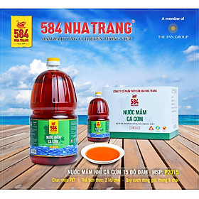 Thùng 6 Chai 2 Lít Nước mắm Cá Cơm 15 độ đạm- 584 Nha Trang - Nước mắm Truyền Thống, , Date mới nhất