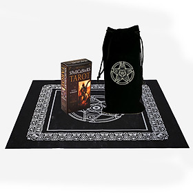 Combo  Bộ Bài Bói Tarot Modern Spellcaster's Tarot New Cao Cấp và Khăn Trải Bàn Tarot