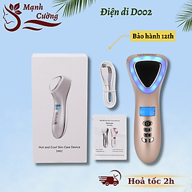 Búa điện di nóng lạnh massage ion ánh sáng sinh học trẻ hóa da D002