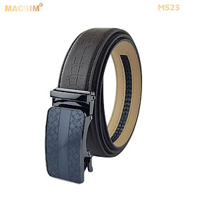 Thắt lưng nam da thật cao cấp nhãn hiệu Macsim MS23 - 105cm
