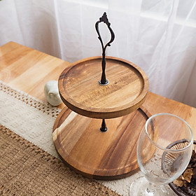 Mua Dĩa Khay Trang Trí Bánh Trái Cây Gỗ Nhiều Tầng Phong Cách Nhật