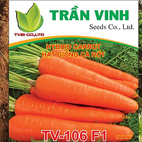 Hạt giống Cà rốt Hàn Quốc (TV-106 F1) - 50 Gr (Cao sản, củ to, năng suất cao)
