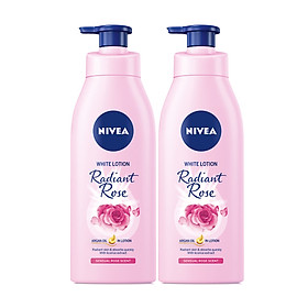 Combo 2 Sữa Dưỡng Thể Dưỡng Trắng NIVEA Hương Hoa Hồng Radiant Rose (350ml) - 85707