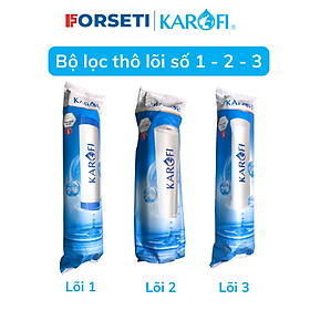 Bộ 3 Lõi lọc nước số 1,2,3 hàng chính hãng Karofi