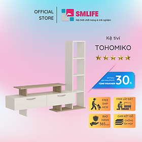Kệ tivi gia đình thiết kế đơn giản sang trọng SMLIFE Tohomiko