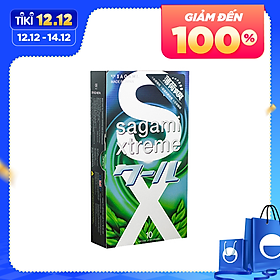 Bao cao su Sagami Spearmint - Hương bạc hà - Hộp 10...