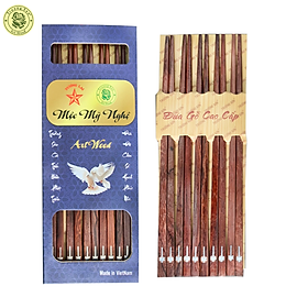 Đũa Gỗ Cẩm Lai Cẩn CAO CẤP Các Loại - Đồ Gỗ Nhà Bếp Thương Hiệu Trường Sơn (10 Đôi / Hộp)