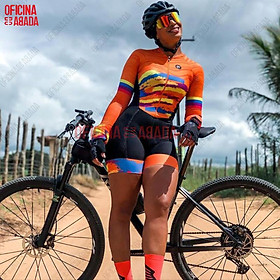 ODA New Women Triathlon Toàn diện Suit Sleeve Suit Summer Bike Mountain Bike Toàn diện Macaquinho Ciclismo Feminino Color: ODA21-13 Size: XXS