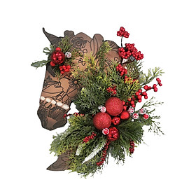 Christmas Training Wreath Green Leaves Wreaths for Wall Home Decorations