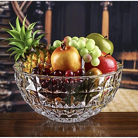 Tô thuỷ tinh vàng đựng hoa quả, thả hoa cao cấp