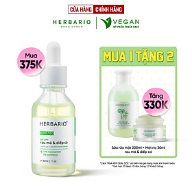 BOOSTED Serum Rau má & Diếp cá Herbario 30ml sạch mụn, thuần chay