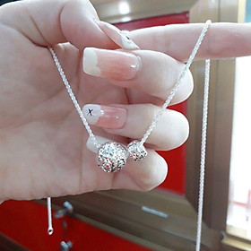 Mặt Dây Chuyền bi bạc cắt máy sáng YN JEWELRY SL