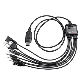 Mua Cáp usb bộ đàm 8in1 trên máy tính - dùng cho mọi loại bộ đàm Motorola/ Baofeng/ Kenwood  hỗ trợ cổng RJ45