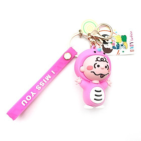 Móc Khóa Dây Thú Cute 35 - Màu Hồng