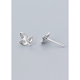 Bông Tai Nữ | Bông Tai Nữ Bạc S925 Hoa Lá B2495 - Bảo Ngọc Jewelry