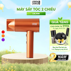 Máy sấy tóc Lebenlang LBL3088 công suất 2000W, sấy 2 chiều nóng lạnh, chống xơ rối tóc bằng công nghệ ion - hàng chính hãng - Cam