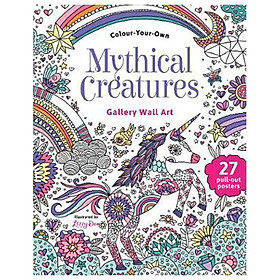 Colour Your Own Gallery Wall Art Mythical Creatures