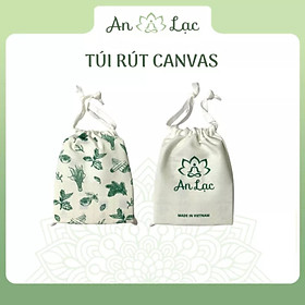 Túi rút canvas thiết kế đơn giản in chữ An Lạc