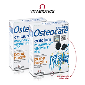 Combo 2 Hộp Viên Uống Chắc Khỏe Xương Vitabiotics OSTEOCARE Bổ Sung Canxi, Vitamin D Và Khoáng Chất Thiết Yếu 30 Viên
