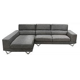 Sofa Vải Chữ L Góc Phải Juno Arony 279 x 160 x 86 cm (Xám)