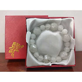 Vòng tay thạch anh trắng giác, vòng tay phong thủy chuỗi hạt đá