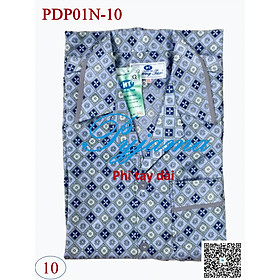 Hình ảnh Bộ Pyjama HUONGTAM Phi tay dài nam cao cấp(PDP01N). Chất liệu vải polyester mềm mại, thoáng mát, không phai màu