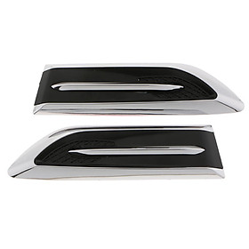 Car Styling Fake Vents Air Flow Decor 3D Grilles Sticker Decal